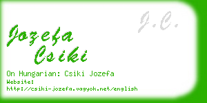 jozefa csiki business card